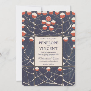 Art Nouveau Snowdrops Elegance Invitation