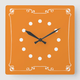 Art Nouveau Square Wall Clock