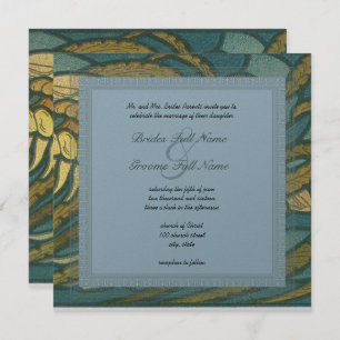 Art Nouveau Squid - Scuba Destination Weddings Invitation
