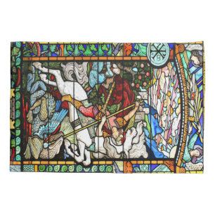 Art Nouveau St George Dragon Window Pillowcase