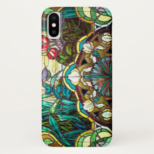 Art nouveau stained glass floral iPhone x case