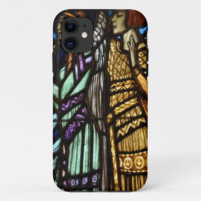 Art Nouveau Stained Glass with Angels Case-Mate iPhone Case (Back)