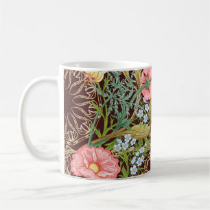 Art Nouveau Style Floral: Coloured Vintage Pattern Coffee Mug
