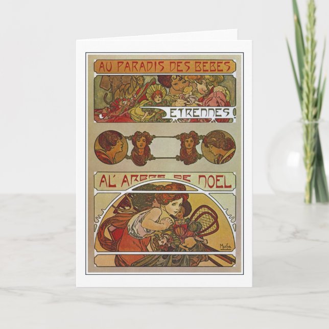 Art Nouveau Style, Mucha Card (Front)