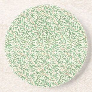 Art Nouveau Style Willow Bough Pattern Coaster