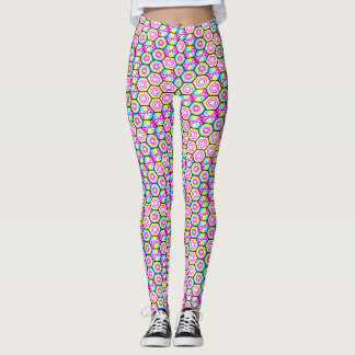 Art Nouveau Styles Geometrical Pattern  Leggings