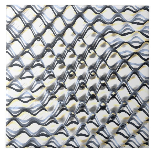 Art Nouveau Styles Opart Pattern  Tile (Front)