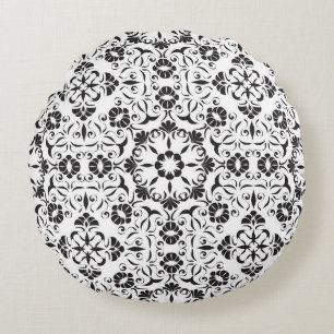 Art Nouveau: Stylised Vintage Elements Round Cushion