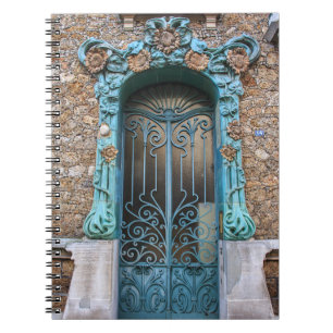 Art Nouveau Sunflower Door  No14. - Notebook