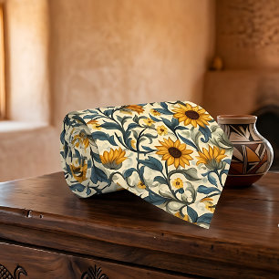 Art Nouveau Sunflower Tie