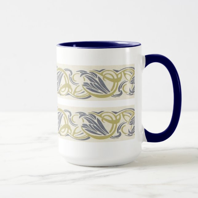 Art Nouveau Swirls Mug (Right)