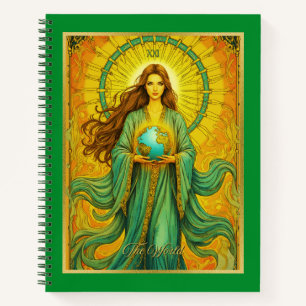 Art Nouveau Tarot Card The World Journal