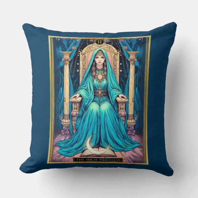Art Nouveau Tarot, the High Priestess Cushion (Front)