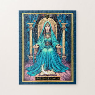 Art Nouveau Tarot, the High Priestess Jigsaw Puzzle