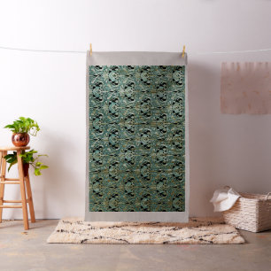 Art nouveau, teal,gold,pattern,belle époque,chic,e fabric