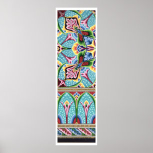 Art nouveau textile art Christopher dresser Poster