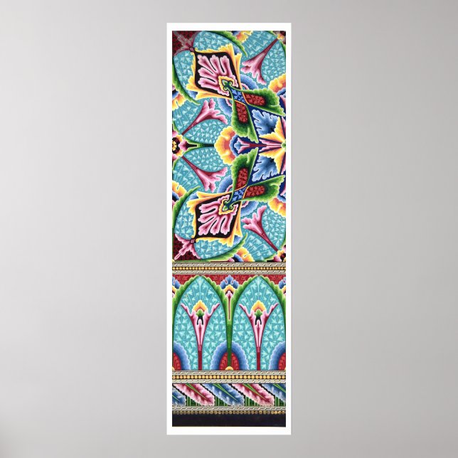 Art nouveau textile art Christopher dresser Poster (Front)