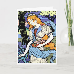 Art Nouveau Thank You Card