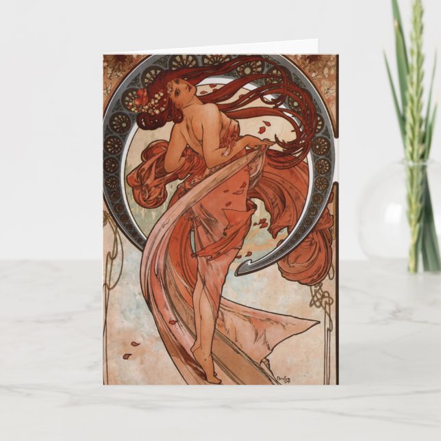 Art Nouveau The Dance Greeting Card (Front)