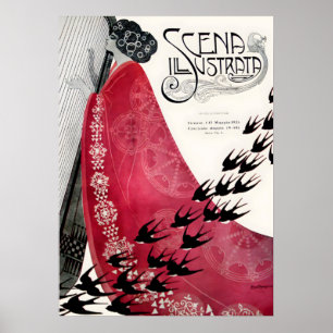 Art Nouveau - Theatre - Scena Illustrata and Figar Poster
