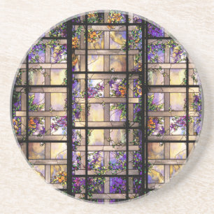 Art Nouveau Tiffany Stained Glass Coaster