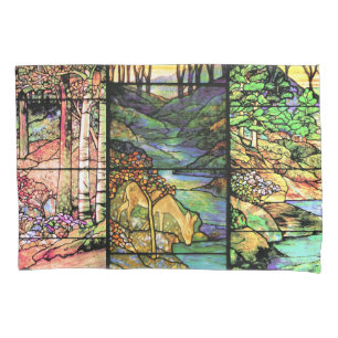 Art Nouveau Tiffany Stained Glass Pillowcase