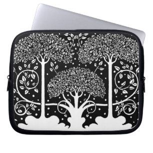 Art Nouveau Tree Beardsley Pattern Laptop Sleeve