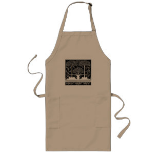 Art Nouveau Tree Beardsley Pattern Long Apron