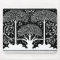 Art Nouveau Tree Beardsley Pattern