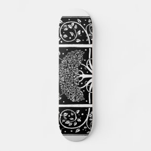 Art Nouveau Tree Beardsley Pattern Skateboard