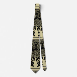 Art Nouveau Tree Beardsley Pattern Tie