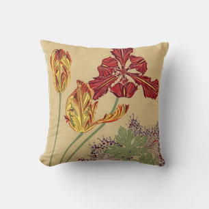 Art Nouveau Tulips Cushion