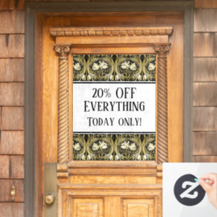 Art Nouveau Tulips Customisable Window Cling