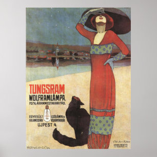 Art Nouveau Vintage Advertisement Poster