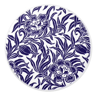 Art Nouveau Vintage Botanical Floral Pattern Ceramic Knob