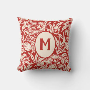 Art Nouveau Vintage Botanical Floral Pattern Cushion