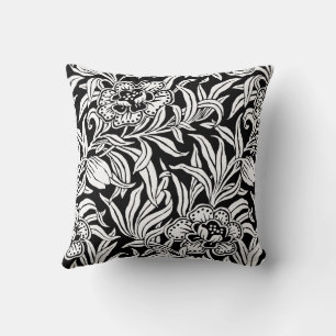 Art Nouveau Vintage Botanical Floral Pattern Cushion