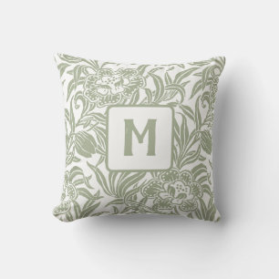 Art Nouveau Vintage Botanical Floral Pattern Cushion