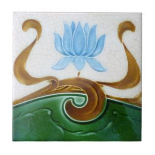 Art Nouveau Vintage Design Backsplash Tile 2 Sizes