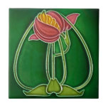 Art Nouveau Vintage Design Backsplash Tile 2 Sizes<br><div class="desc">4.25 or 6 inch Looking for unique tile backsplash ideas, how about this Stunning Art Nouveau Vintage Design Feature Tile. This is the perfect feature tile for all those interior design ideas like your kitchen backsplash, feature wall tiles, fireplace surrounds, bathroom and shower walls, etc. because you can order as...</div>