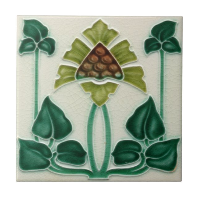 Art Nouveau Vintage Design Feature Backsplash Tile (Front)