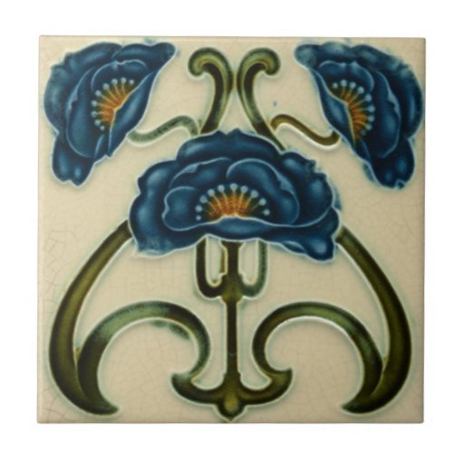 Image of Art Nouveau Vintage Design Feature Tile