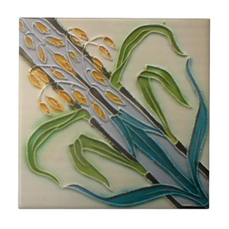 Art Nouveau Vintage Design Feature Tile in 2 Sizes