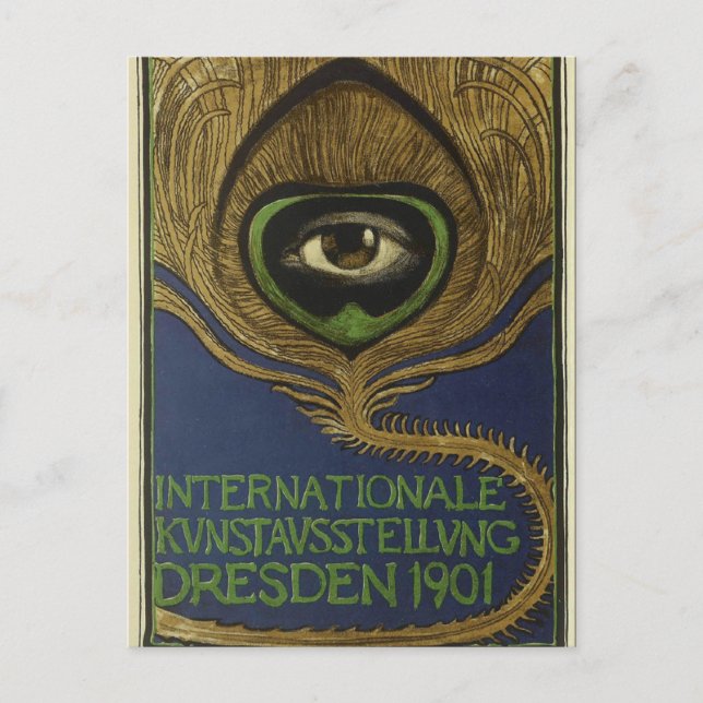 Art nouveau vintage internatio exhibition Klingner Postcard (Front)