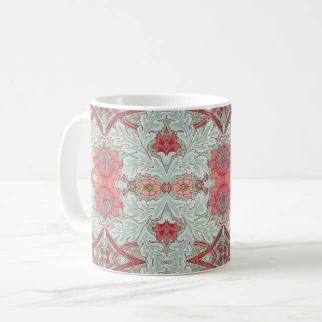 Art Nouveau Vintage Ornament Design Coffee Mug (Front Left)