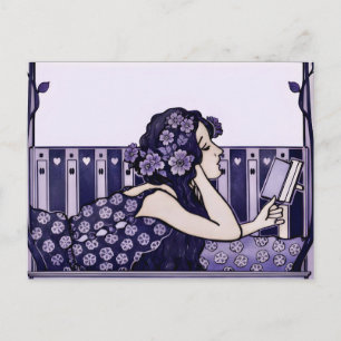 Art Nouveau Vintage reader Postcard