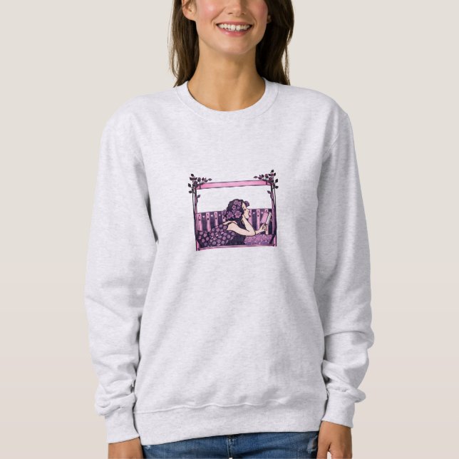 Art Nouveau Vintage reader Sweatshirt (Front)