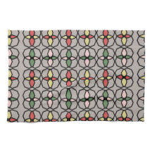 Art Nouveau Vintage Style Grey, Yellow, Pink,