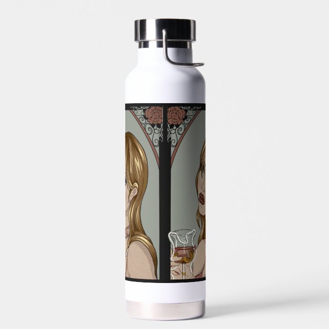 Art Nouveau Water Bottle (Left)