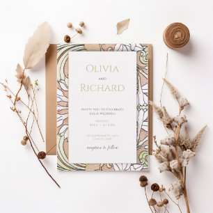 Art Nouveau Wedding Invitation